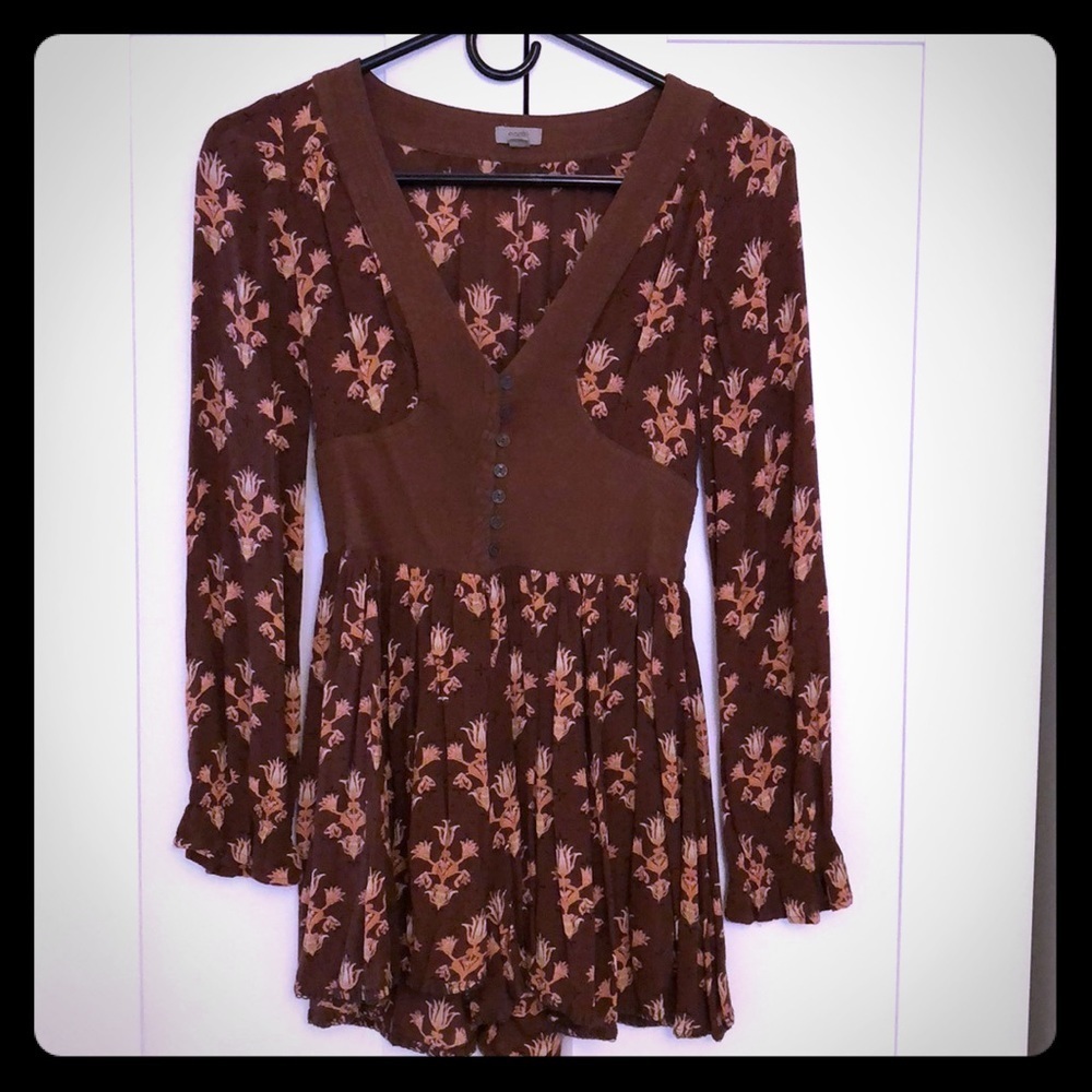 Boho Long Sleeve Romper